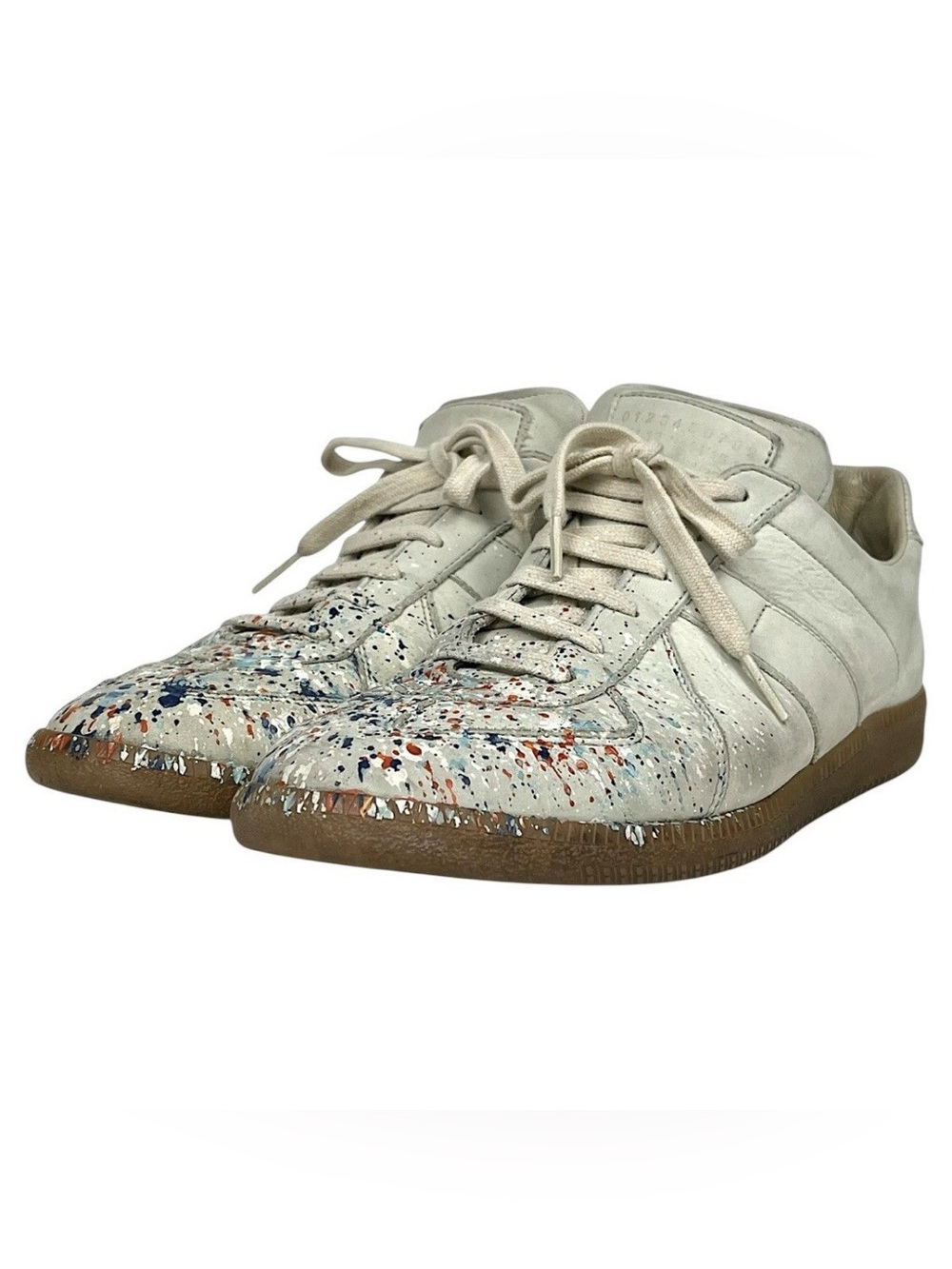 RARE Maison Margiela Paint Splatter GAT Sneakers, Size 41